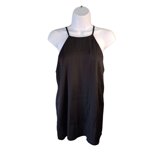Mitto Shop Womens Black Halter Top Medium - Picture 1 of 7
